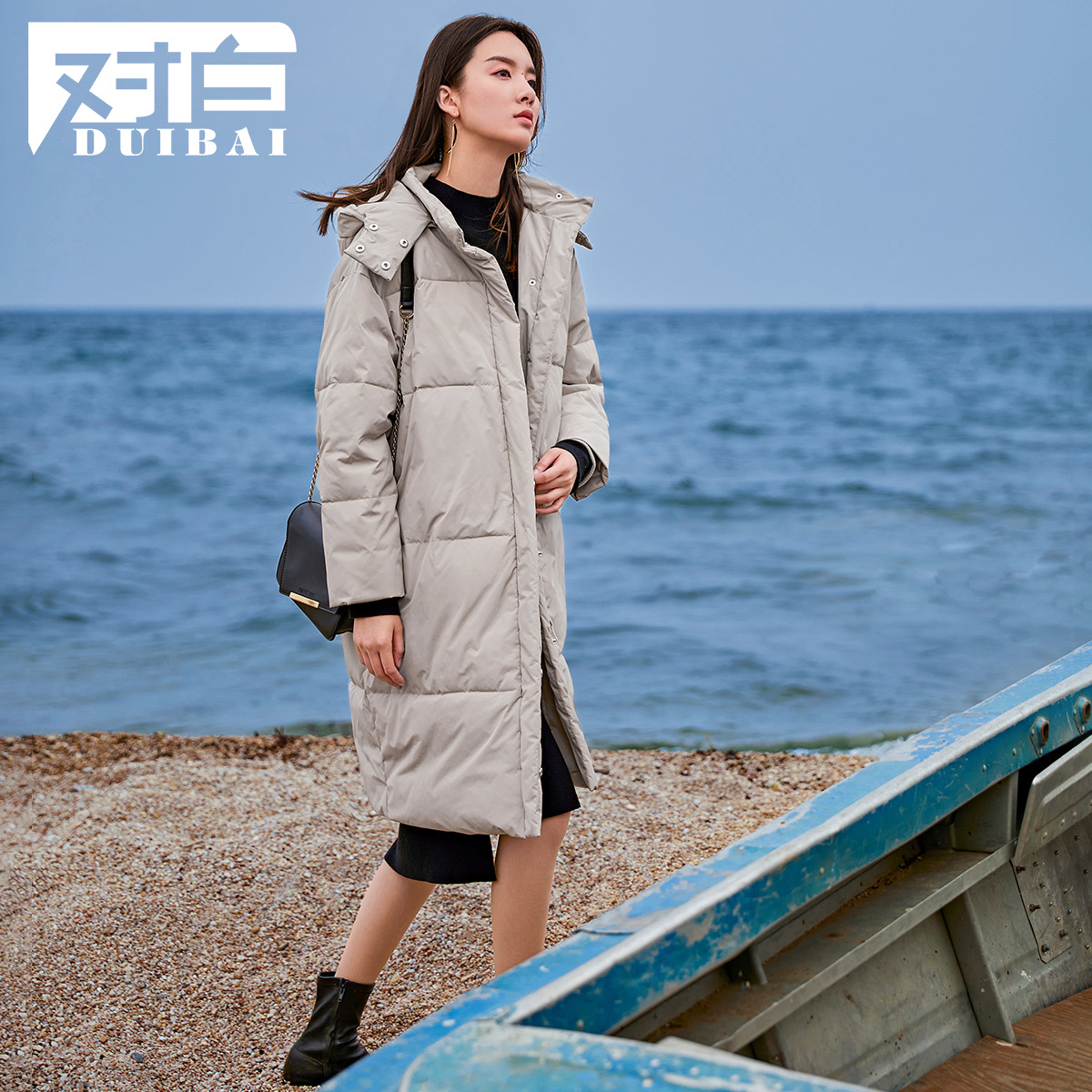 (Several meters series qualification) Long version of small crowdsourced cotton clothing oversize cotton clothing winter in white hyphens