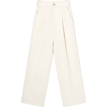 Dialogue Simple Commuting Straight Suit Pants Womens 2024 New Drape Loose Slim Casual Versatile Wide Leg Pants