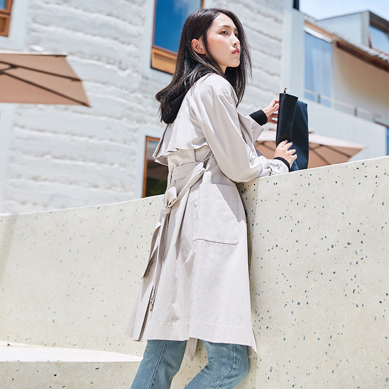 Trench pour femme en Coton - Ref 3226456 Image 3