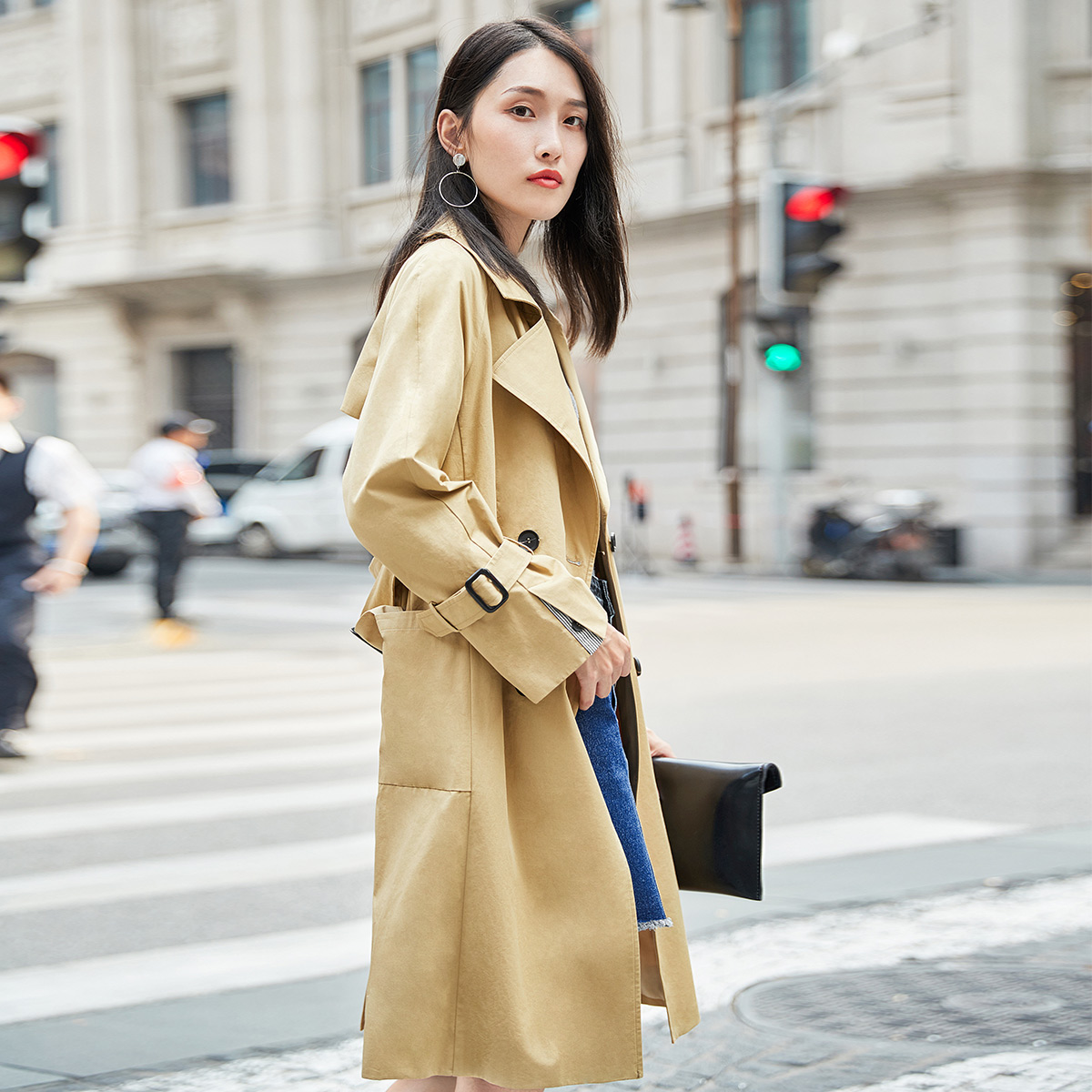 Trench pour femme en Coton - Ref 3226868 Image 3