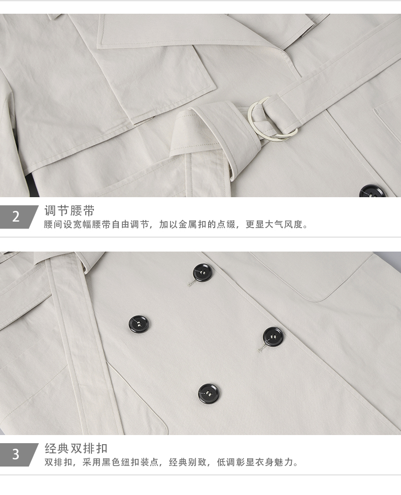 Trench pour femme en Coton - Ref 3226456 Image 34