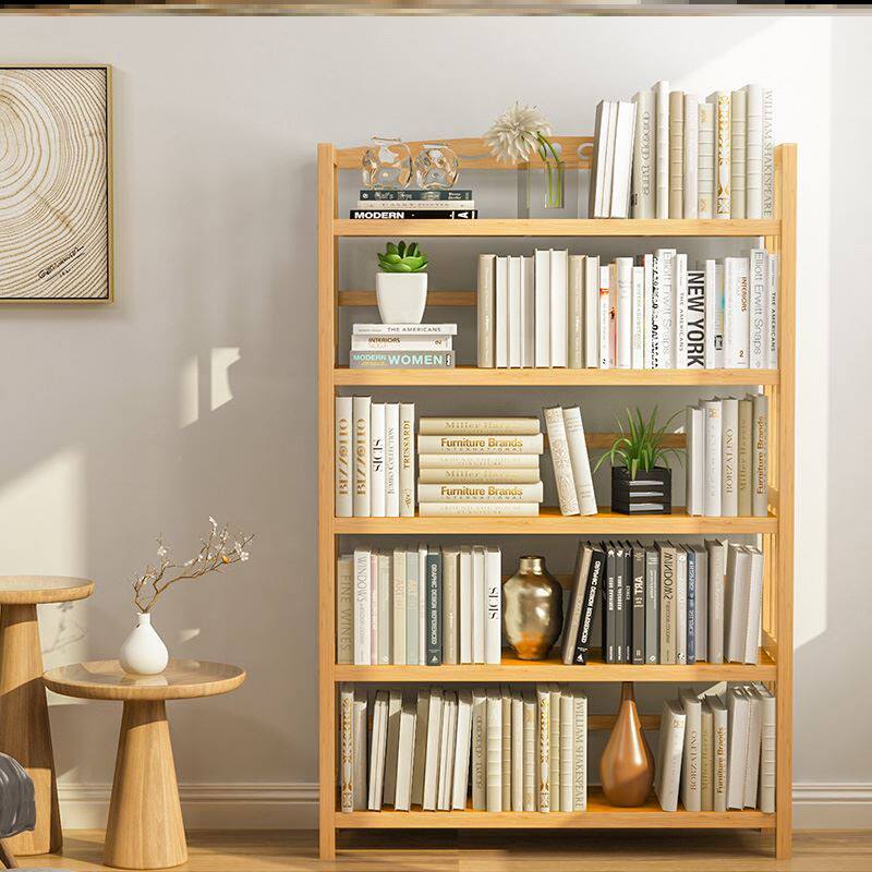 Bookshelf landing children's simple bookcase table student small bookshelf book desktop simple solid wood living room rack