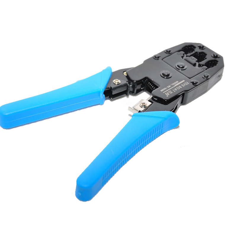 Клещи для обжима телефонных и компьютерных. Rj45 клещи cross. плоскогубцы для соединения сетки. пластиковая обжимка для кабеля. зажим сеть кабель.
