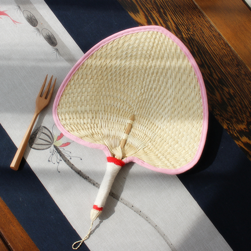 Old-fashioned busfan summer fan fan handcraft grass wrap fan baby palm repellent fan palm leaf