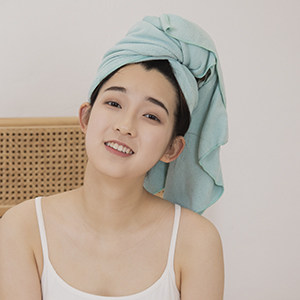 Sulando American fiber quick-drying hair towel waffle absorbent quick-drying hair quick-drying bag turban Long hair wrap shower cap