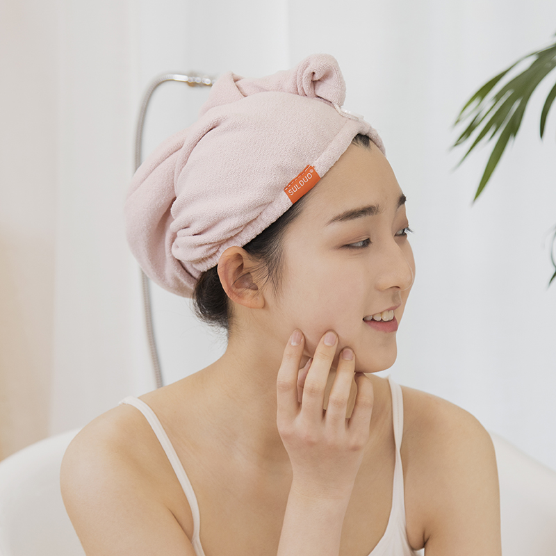 Shulanduo American fiber quick-drying hair cap waffle lisse absorbent quick-drying hair towel