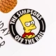 Nhật Bản và Hàn Quốc Simpson Crazy Animal City Phim hoạt hình dễ thương SpongeBob Trâm Hàn Quốc Huy hiệu acrylic Pin ghim cài áo sơ mi nam