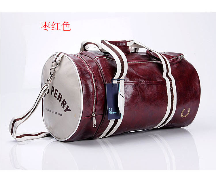 New Men's and Women's Retro Single-Shoulder Crossbody Bag, Hand-Held Casual Travel Bag, Round Bucket Sports Fitness Bag, Training Bag, Bucket Bag