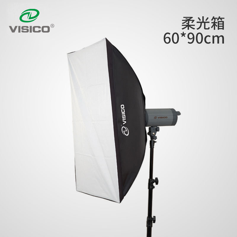 VISICO 60*90 Rectangular Softbox - Metal Rotatable Bayonet Standard Softbox - .com