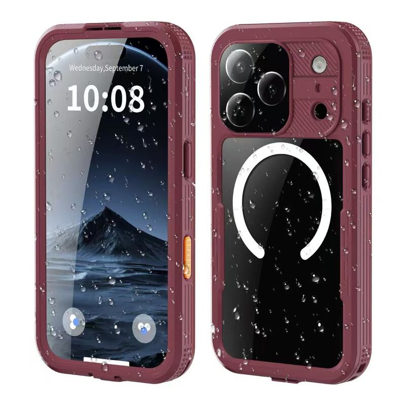 Suitable for iPhone 17 Pro Max Full-Cover Waterproof Phone Case, Waterproof Cover for Apple 18 Pro Max, Triple-Protection Air Sealed Swimming Diving 16 Magnetic Protective Case, Rainproof Waterproof Case for Delivery Riders Suitable for iPhone 17 Pro Max Full-Cover Waterproof Phone Case, Waterproof Cover for Apple 18 Pro Max, Triple-Protection Air Sealed Swimming Diving 16 Magnetic Protective Case, Rainproof Waterproof Case for Delivery Riders