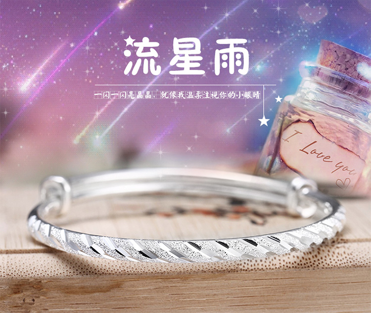 Chính hãng bạc vòng đeo tay 999 sterling bạc vòng đeo tay nữ gửi mẹ để gửi bạn gái mở bạc vòng tay sinh viên đơn giản hoang dã