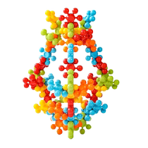Amusement park scene toys kindergarten oversized snowflakes plum blossom building blocks childrens assembly hands-on props