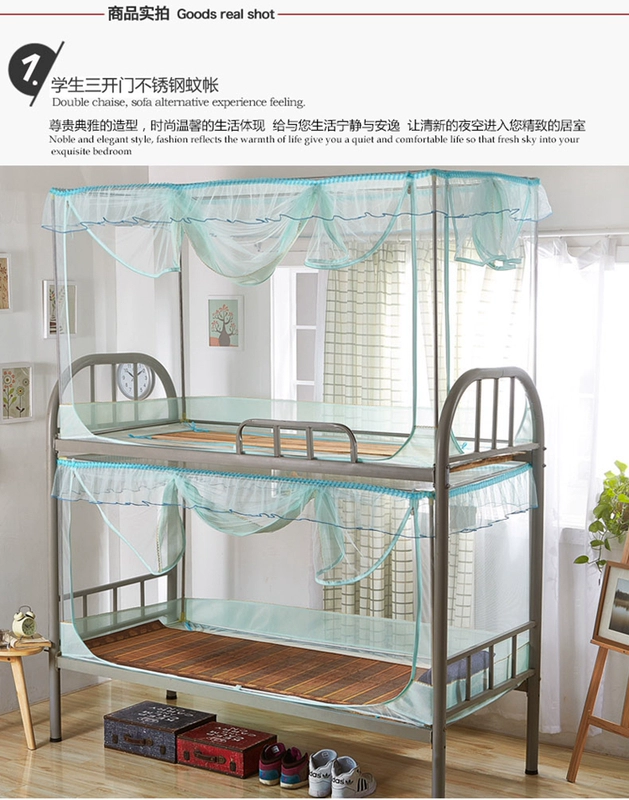 màn chống muỗi ký túc xá sinh viên ký túc xá giường 0,9 m tấm trải hình dung giường tầng người màn chống muỗi - Lưới chống muỗi mùng ngủ cho bé