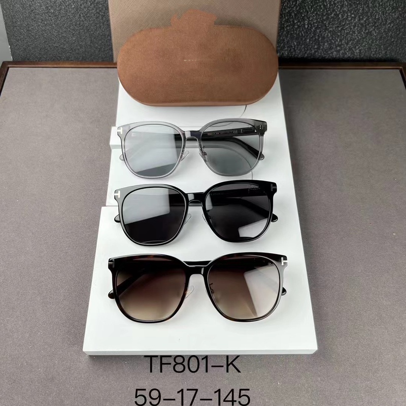 Tf Sunglasses for Men and Women, Retro Fashion, Large Frame, Driving, Anti-Uv, Polarized Sunglasses, Sun Protection Tf801-K