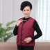 Áo bà mẹ mùa đông trung niên cotton mặc vest vest già cộng với nhung dày cỡ lớn bà ngoại