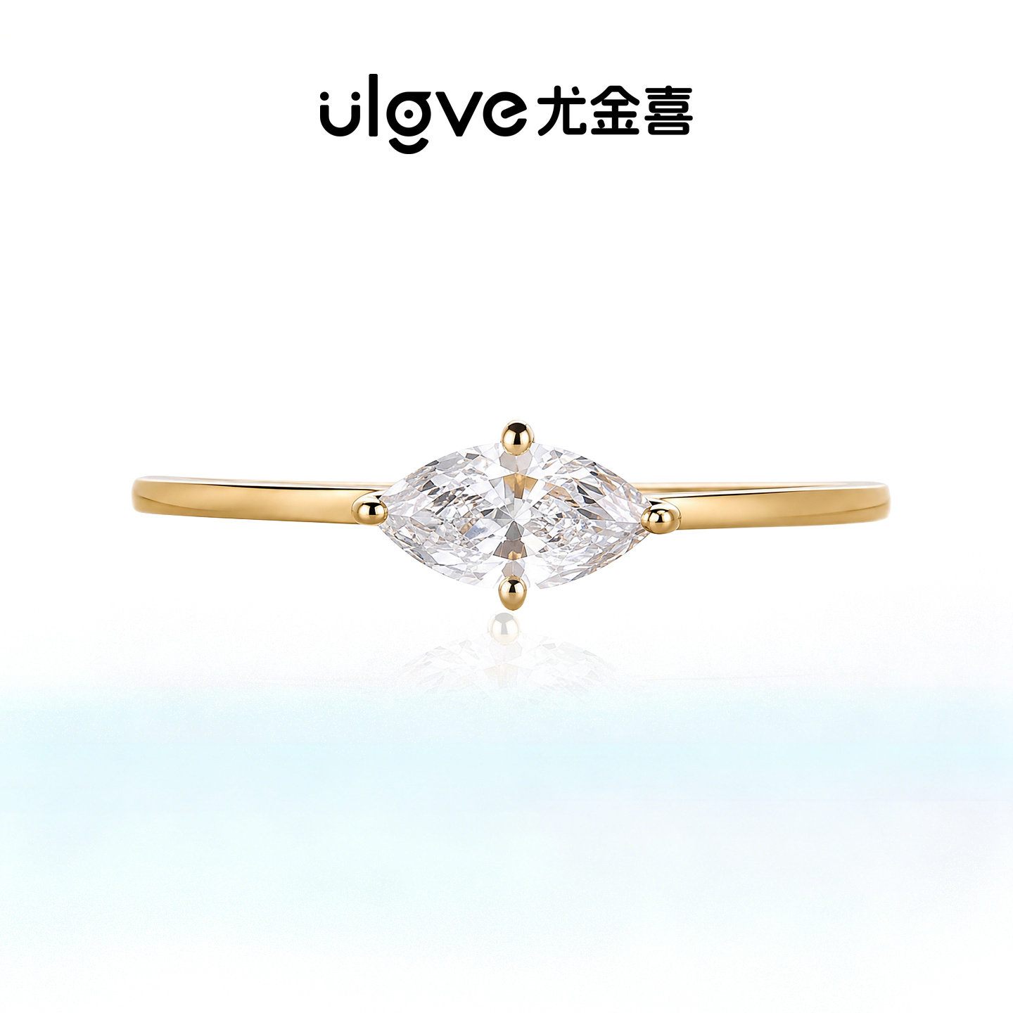Кольцо You Jin Xi сердце 0.3ct размер 10