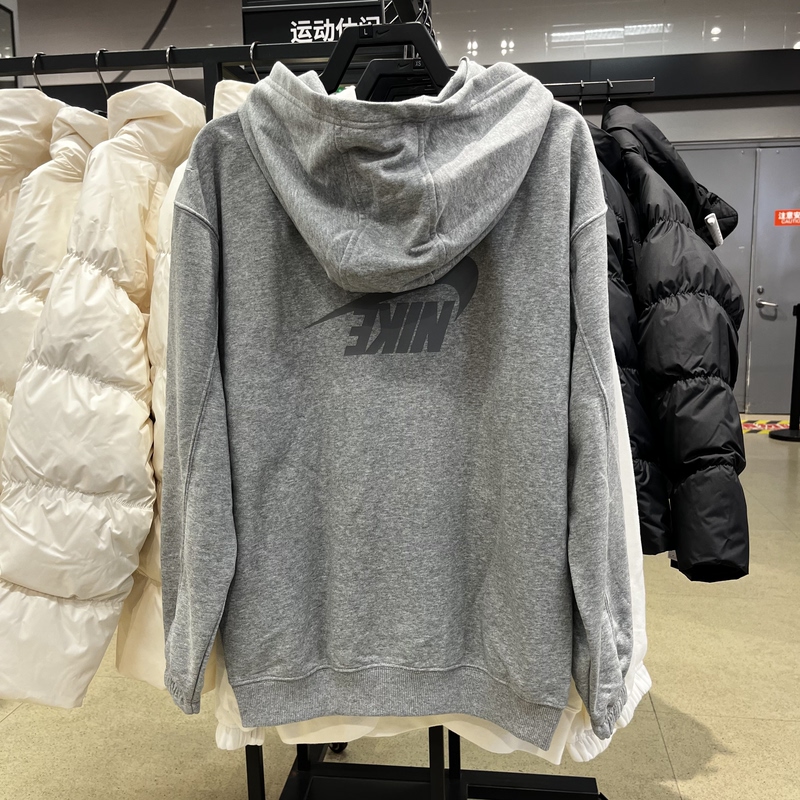 Nike Nike Children's Spring and Autumn Jacket Coil Hoodie Knitted Casual Sports Loose Large Version Fz5549-063