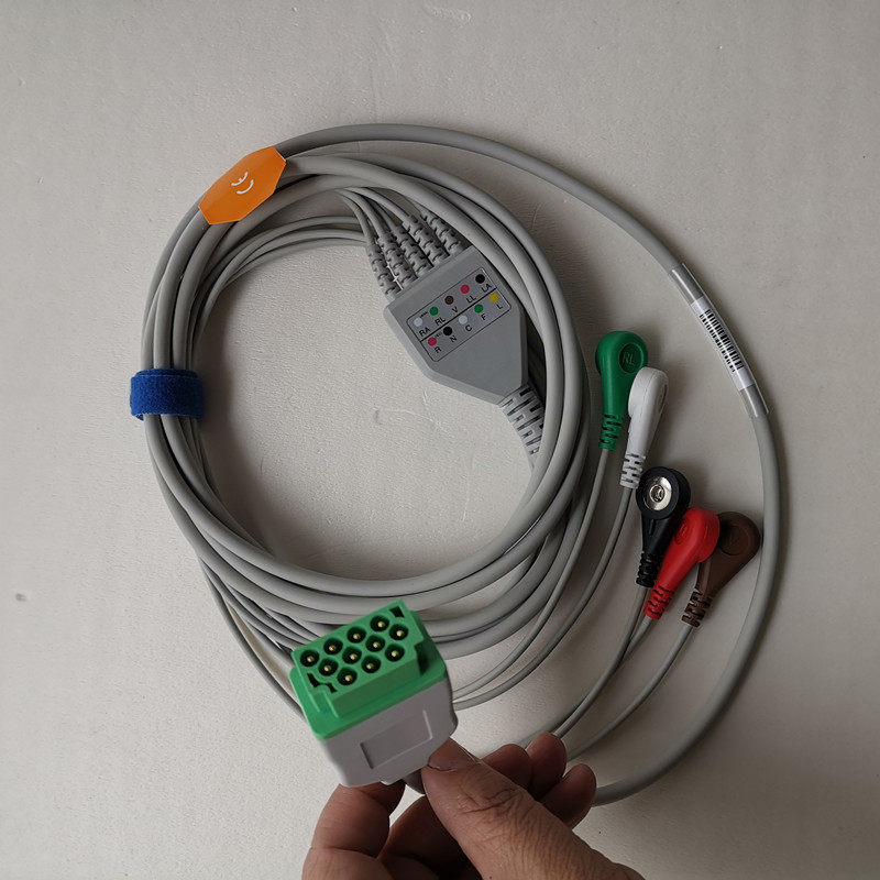 Accessories Compatible with GE Guardianship Electrocardiogram Guide Wire 5-guide integrated buckle type Dash3000Dash4000