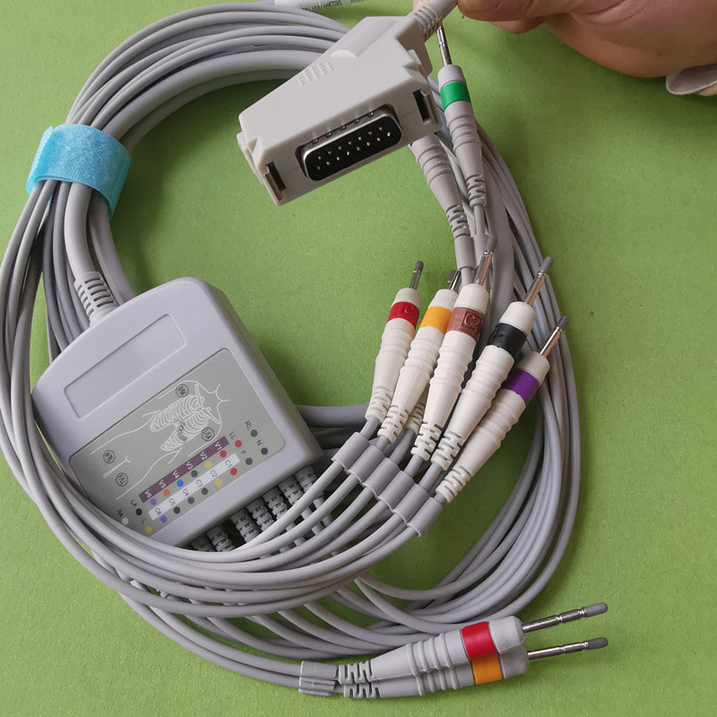 Accessories Compatible Futian Hearts Electrographics Machine Guide Wire Dual Card Sheet 15PIN Needle Plug 3 0mm Cable-Taobao