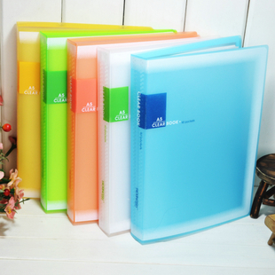 Special offer A5 information booklet color transparent folder insert detail clip folder 10 pages