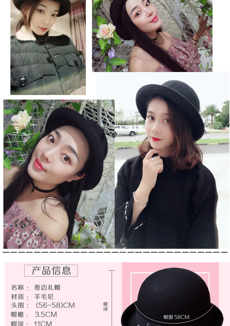 Chapeau pour femme en Poilue - Ref 3233397 Image 9