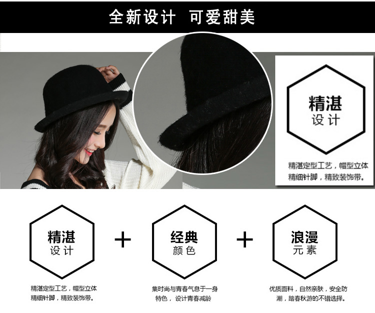 Chapeau pour femme en Melange de laine - Ref 3234464 Image 7