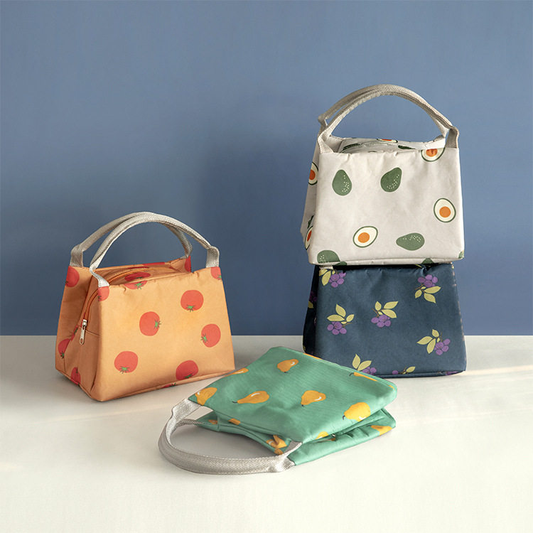 Insulation Pack Canvas Lunch Bag Thickened Aluminum Foil Lunch Insulated Lunch Bag With Dinner Canvas Hand Bag Hand Carried