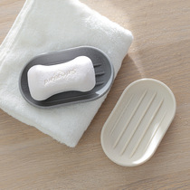 Simple thick soap box bathroom soap box creative portable drain soap towing toilet hand wash soap rack