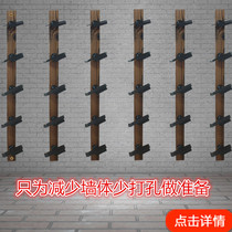 Space-saving installation is simple on the wall shoe holder wooden shoe display rack Sneaker store shelf Shoe rack casual shoe drag