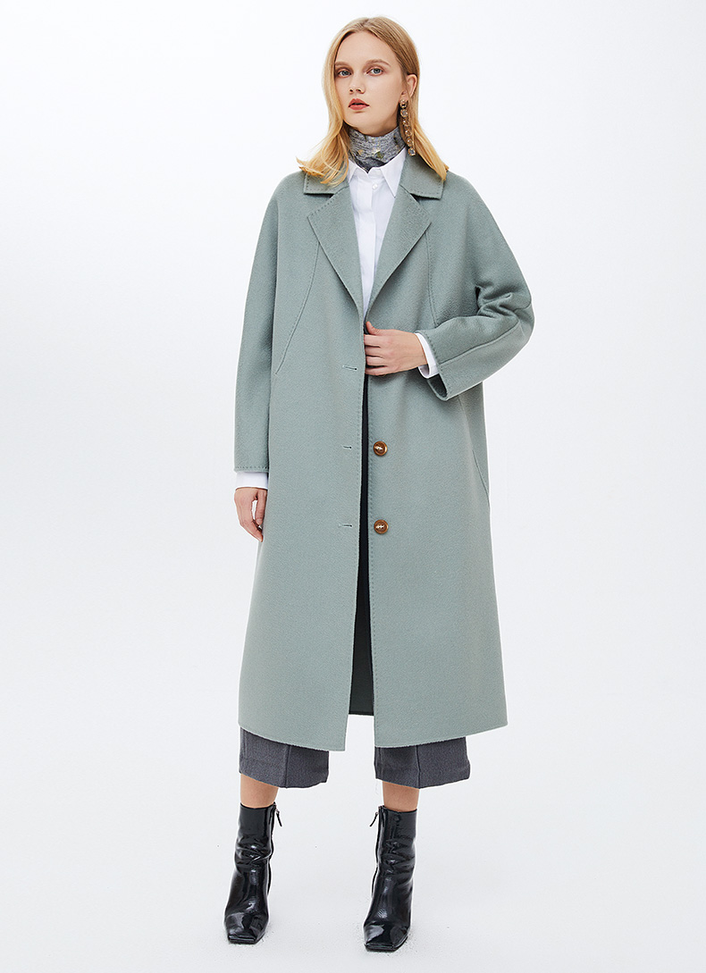TDEB2019 áo khoác cashmere hai mặt mới áo khoác len nữ Châu Âu nhà hàng nữ Châu Âu thủy triều mỏng - Áo len lót đôi áo khoác cardigan nam