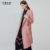 TDEB2020 mùa xuân mới của phụ nữ áo khoác cashmere hai mặt dày giữa thời trang áo khoác len phổ biến - Trung bình và dài Coat Trung bình và dài Coat