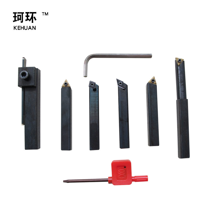 Home Carbide CNC Turning Tool Internal and External Circular Cutting Groove Knurling Front and Back Screwdriver Rod Lathe Machine Clamp Turning Tool