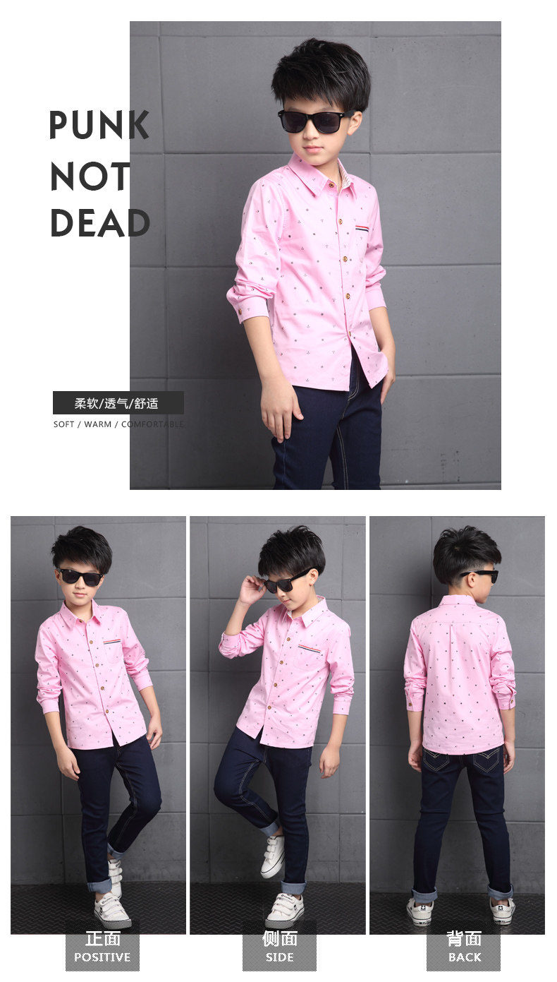 Chemise garcon à manche longue - Ref 2073564 Image 34