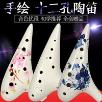 Người mới bắt đầu chơi Ocarina 12 lỗ Alto C đến sáu lỗ AC Ocarina nhạc cụ dân tộc chuyên nghiệp dành cho trẻ em Tao Shu - Nhạc cụ dân tộc đàn tì bà