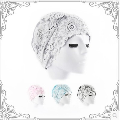 New Korea Fashion Ladies swimming cap Increased Non-Head PU Bum Lace Lace Waterproof Spa Protective Ear Swimming Cap