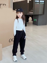 Girls blouses 2021 Spring and autumn new childrens undershirt Korean version trendy t workout T-shirt long sleeve foreign air trendy