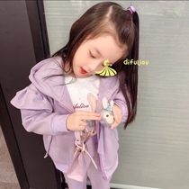 Girl Suit Spring Autumn Money Long Sleeves Foreign Air Girls College Wind Spring Dress Womens Baby Casual Sports Stars Wear two sets