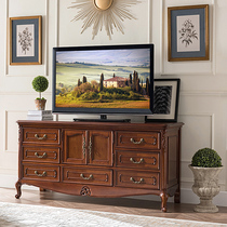 Meng Han American Sleeper TV Cabinet Brief Beauty Antique 1 5 m TV Cabinet Handmade 1 5 m Carved Solid Wood TV Cabinet