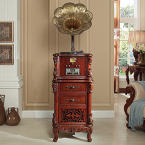 Meng Han classical phonograph record player European living room decoration cabinet CD machine phonograph with Bluetooth vinyl record player
