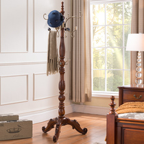 Menghan solid wood coat rack antique European carved solid wood coat rack Villa matching bedroom solid wood coat rack