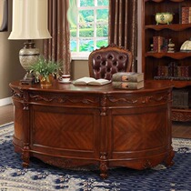 Meng Culvert American Furniture Desk Solid Wood Antique Desk Writing Table Eu Style Desk Solid Wood Desk Boss Bookstand