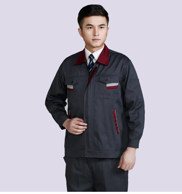 Mùa thu và mùa đông áo dài tay phù hợp cho nam và nữ Dịch vụ sửa chữa ô tô hàn sửa chữa công việc quần áo công nhân nhà máy xưởng xưởng dịch vụ sơ mi trắng nam