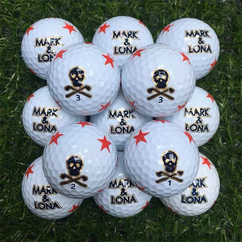 Korean golf MARKLONA five-star skull head three-layer ball soft ball next game ball