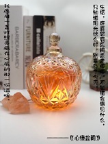 Salt lamp Himalayan Crystal Salt lamp Creative simple modern bedroom bedside lamp Table lamp Ore night lamp