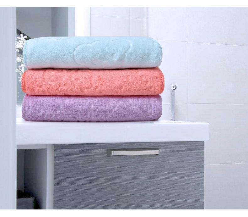 giao mềm và thấm khăn khăn lint-miễn phí tiệm hớt tóc khô vẻ đẹp 2 cài đặt Hengli sợi nhỏ khăn - Khăn tắm / áo choàng tắm khăn tắm 70x140cm