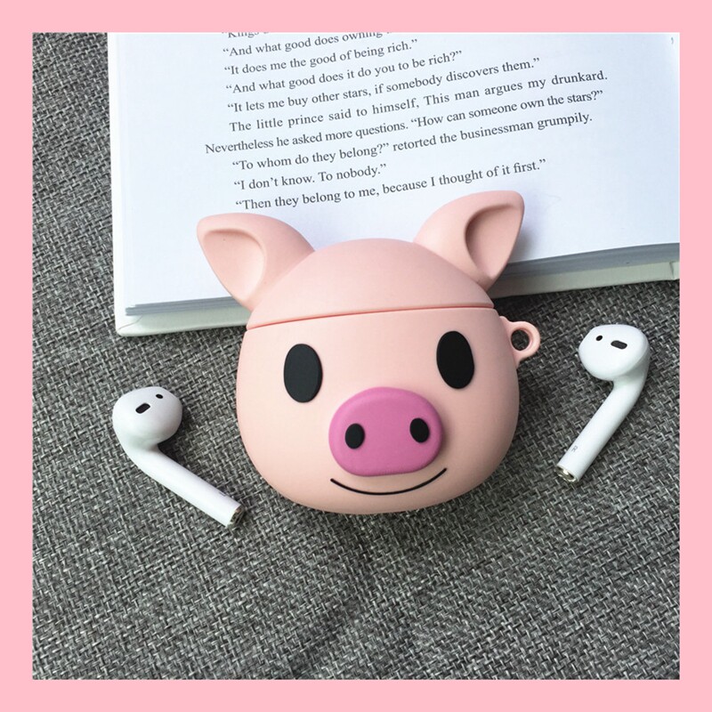 AirPods pro protective cover 2 expression cute pig for Apple wireless bluetooth headset silicone soft shell