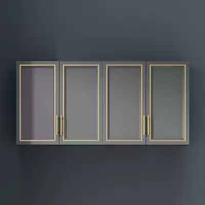 Aluminum alloy hanging cabinet space aluminum balcony hanging cabinet storage cabinet shoe cabinet wall cabinet custom