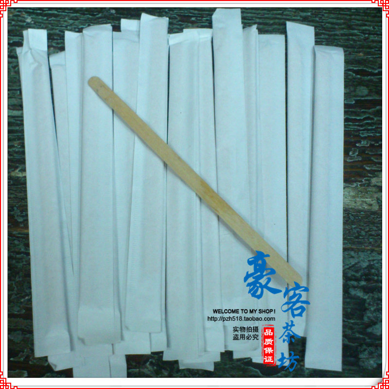 Single Independent Packaging Coffee Wood Stick Paper Packaging Mixed Baton Wood Stick Coffee Stirring Rod 14cm 14cm 500