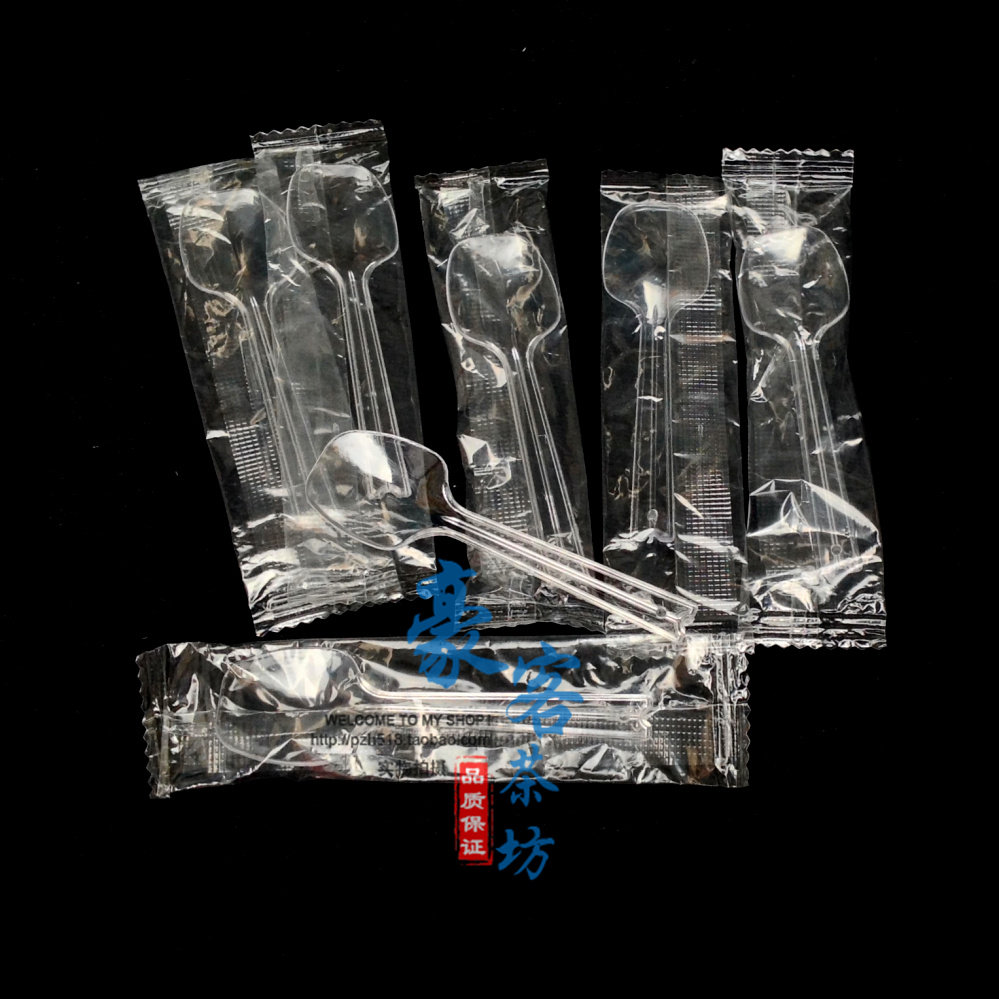Stand-alone disposable spoon Pudding spoon ice cream spoon Ice cream spoon Independently packed with 460 thickened gel soup