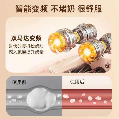 Двусторонний электрический молокоотсос, безболезненный автоматический массажер, полностью автоматический